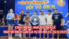 HÀNH TRÌNH VÔ ĐỊCH CỦA ANH TÈO ĐEN LÊ TẠI BỒ CPC1 NGÀY 26 -4 NĂM 2025