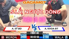 TRẬN 40 NGÀY 12-4 TẠI BỒ CPC3 ANH TUẤN VS TRƯỜNG ĐT (5 LAI NGƯỢC DÒNG LỤM LÚA )